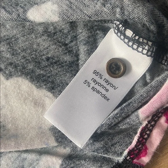 Maurices Black Tank Too with Pink Floral Design - Picture 5 of 5